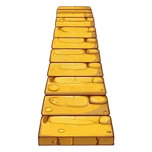 Hand-drawn Yellow Brick Road PNG 32