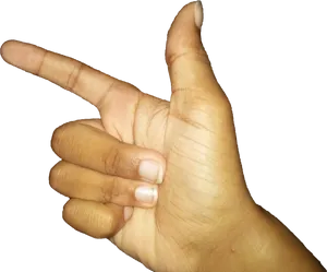 Hand Gesture Imitating Gun PNG
