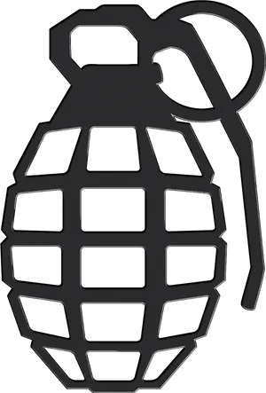 Hand Grenade Silhouette