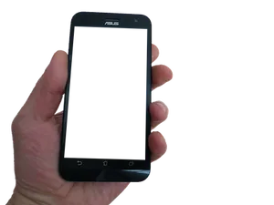 Hand Holding A S U S Smartphone PNG image