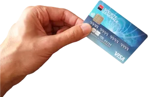 Hand Holding Credit Card PNG image