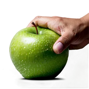 Hand Holding Green Apple PNG Mqn PNG
