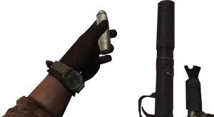 Hand Holding Grenade Animation PNG