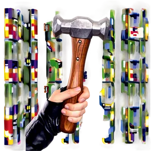 Hand Holding Hammer PNG Kyl4 PNG