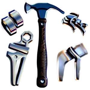 Hand Holding Hammer PNG Oit PNG
