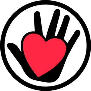 Hand Holding Heart Icon PNG image