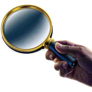 Hand Holding Magnifying Glass Png 05042024 PNG image