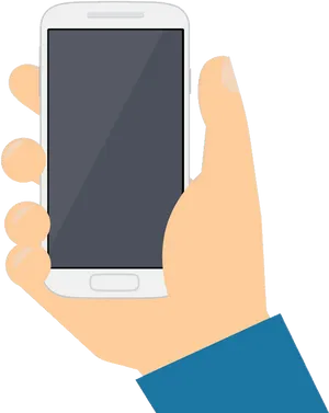 Hand Holding Mobile Phone Clipart PNG image