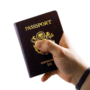 Hand Holding Passport Png Erd PNG image