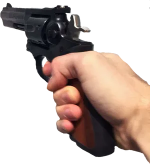 Hand Holding Pistol PNG