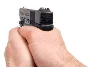 Hand Holding Pistol PNG