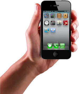 Hand Holding Smartphone PNG image