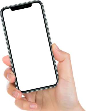 Hand Holdingi Phone Mockup Transparent Background PNG