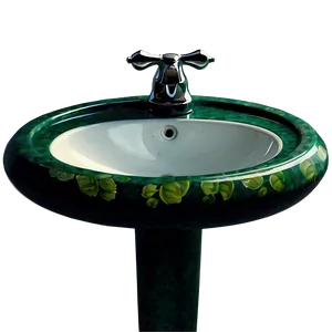 Hand-painted Bathroom Sink PNG Yth84 PNG