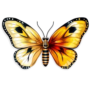Hand Painted Butterfly PNG Wkd22 PNG