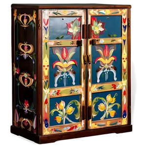 Hand Painted Cabinet Png Elu59 PNG image