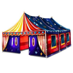 Hand-painted Carnival Tent Art PNG 06282024 PNG