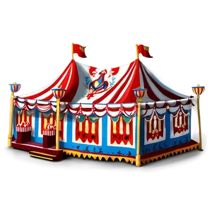 Hand-painted Carnival Tent Art PNG 06282024 PNG