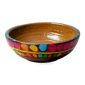 Hand-painted Clay Bowls Png Sbu27 PNG image