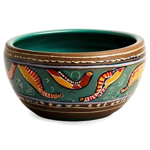 Hand-painted Clay Bowls Png Yul70 PNG image