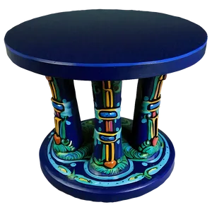 Hand-painted End Table PNG 06292024