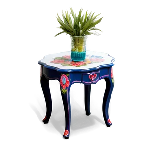 Hand-painted End Table PNG Yxw75 PNG