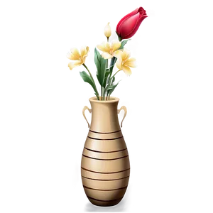 Hand-painted Flower Vase Png 19 PNG image