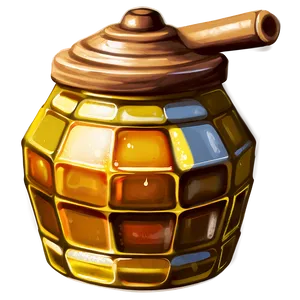 Hand-painted Honey Pot PNG Kyb57 PNG