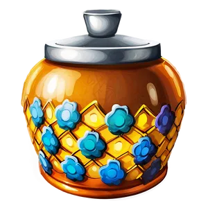 Hand-painted Honey Pot PNG Vdh67 PNG