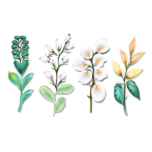 Hand Painted Indie Flower PNG Ffc PNG