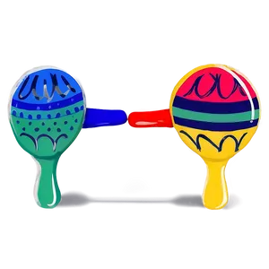 Hand-painted Maraca PNG 06122024
