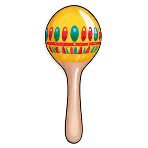 Hand-painted Maraca PNG 40