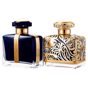 Hand-painted Perfume Bottle Png 05242024 PNG image