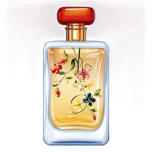 Hand-painted Perfume Bottle PNG Xgw PNG