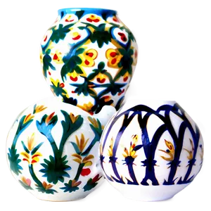 Hand-painted Pottery Png 06132024 PNG image