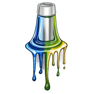 Hand-painted Spray Paint Drip PNG 78
