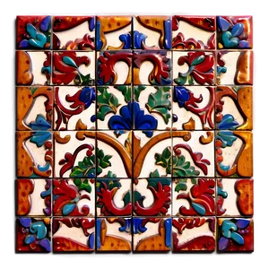 Hand Painted Tile Floor PNG 72