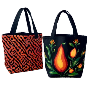 Hand-painted Tote Bag Png 05252024 PNG image