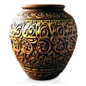 Hand-painted Urn PNG Veh46