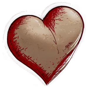 Hand Sketched Heart PNG 06202024 PNG