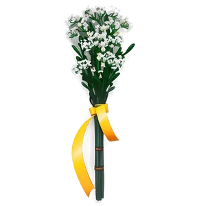 Hand-tied Baby's Breath Bunch PNG Vvv72 PNG