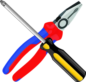 Hand Tools Crossed Illustration