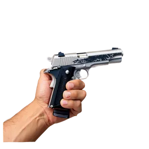 Hand With Pistol Png 06122024 PNG image