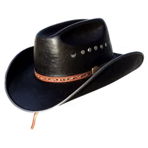 Handcrafted Black Cowboy Hat PNG 62
