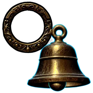 Handcrafted Bronze Bell Png Hlq PNG image