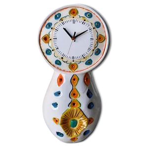 Handcrafted Ceramic Clock Png Bvb76 PNG image