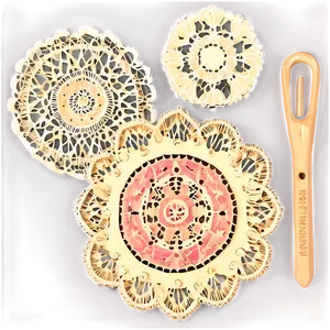 Handcrafted Doily Selection PNG 06122024