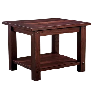 Handcrafted End Table PNG 41