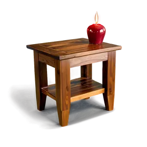 Handcrafted End Table PNG Kuk72