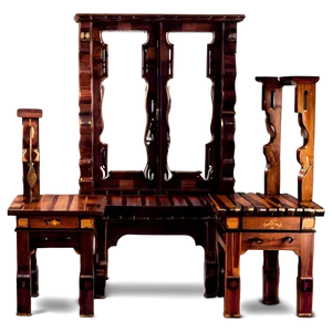 Handcrafted Furniture Pieces PNG Heg77